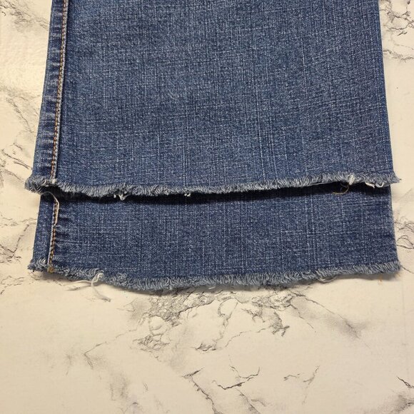 Levi's 16 Mis L Medium Wash Blue 515 Bootcut Stretch Low Rise Jeans (Flawed) - Picture 12 of 12